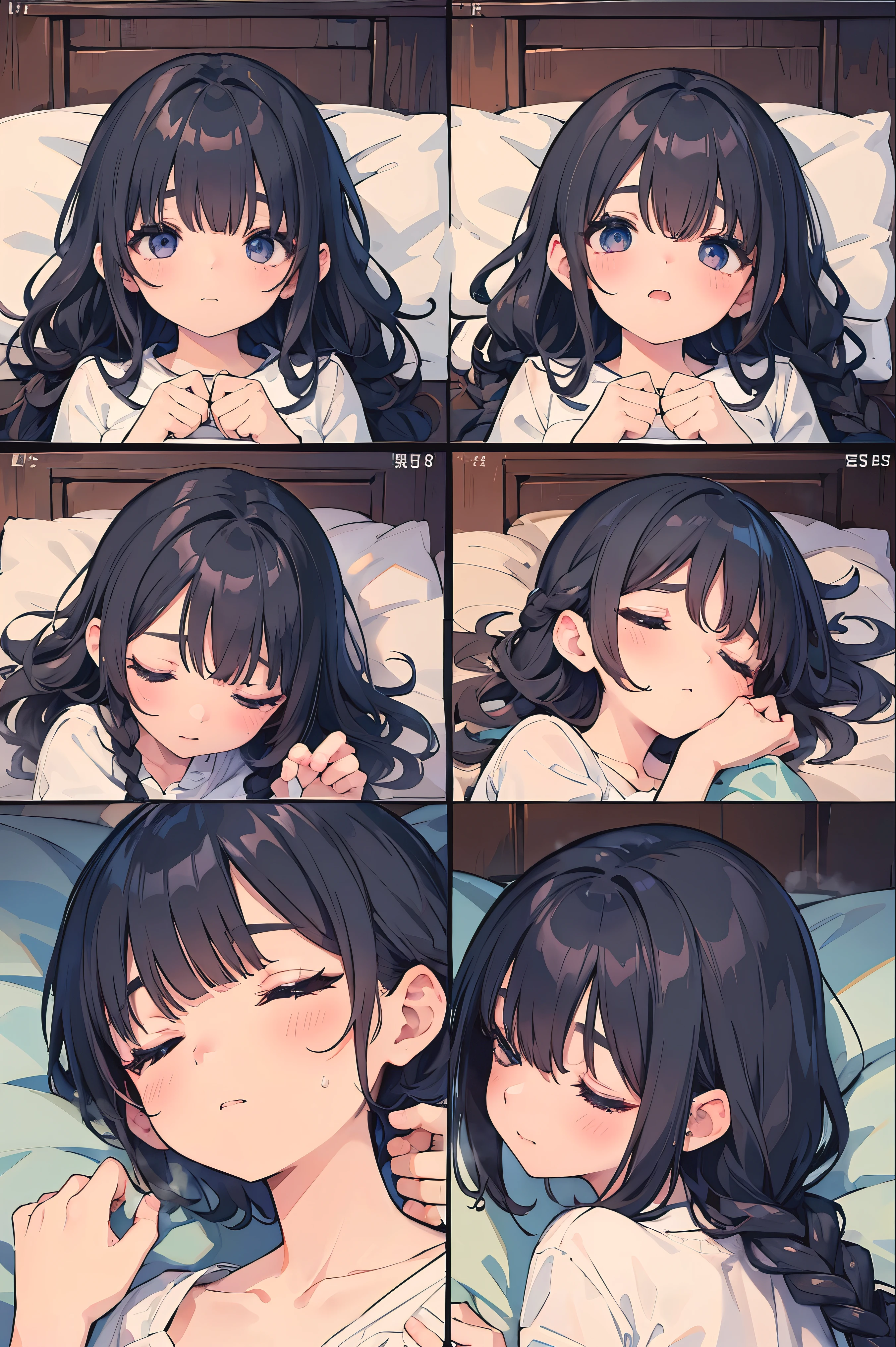 (8k, 最high quality)、Ultra-high resolution、Adorable、最high quality, Absurd beauty, 最high quality, Ultra-high resolution、((Braided Hair))、 ((Sleeping with eyes closed)) ,Cute Characters, Most detailed, high quality、(missionary, boy, penis, lying, vaginale, ass pov, sex, nsfw)、nose blush、steam、Shiny Hair、Very detailed, clear and beautiful face, 、 (Sleeping with eyes closed) 、Awards, Anatomically correct、((Attacked in his sleep)),