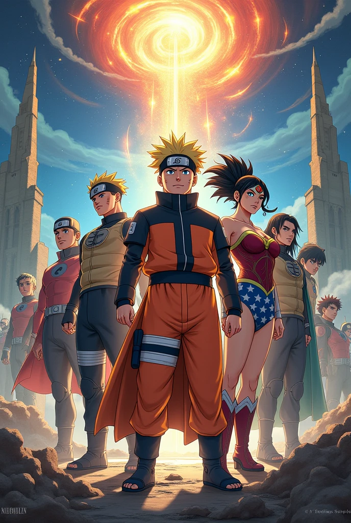 join naruto animes, dragon bal Z, Justice League, keys improve the keys