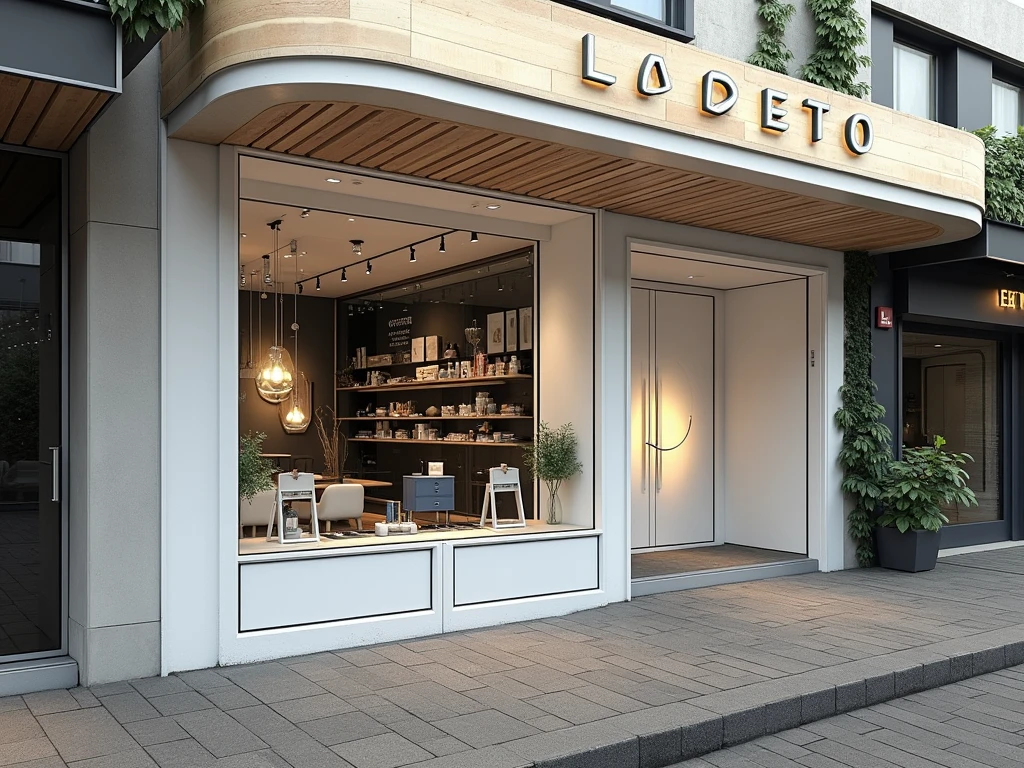 give this Shop a modern elevation