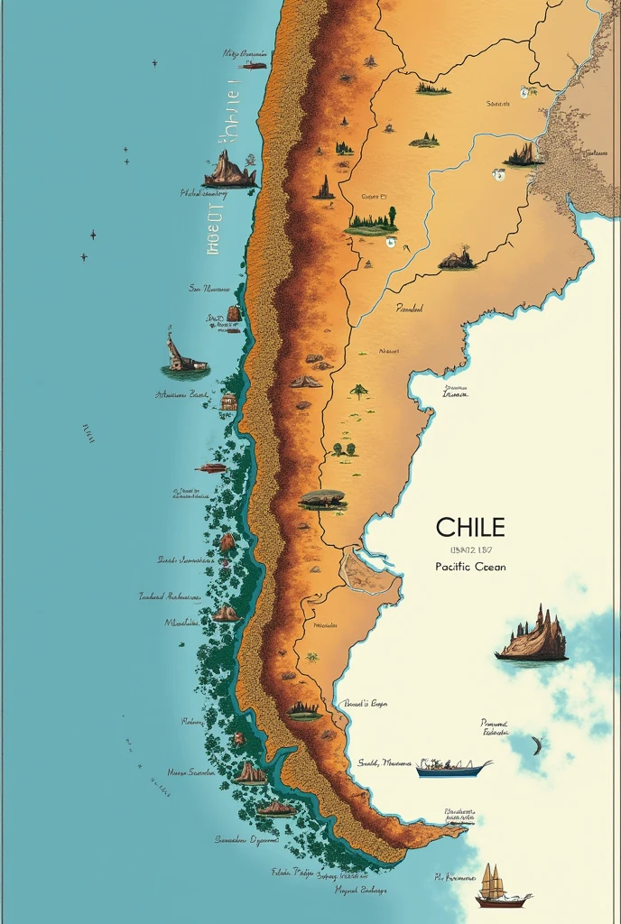 Map of chile