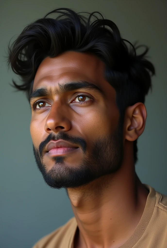 Male, 2, Indian, height 175, weight 65, hairstyle indian with bread