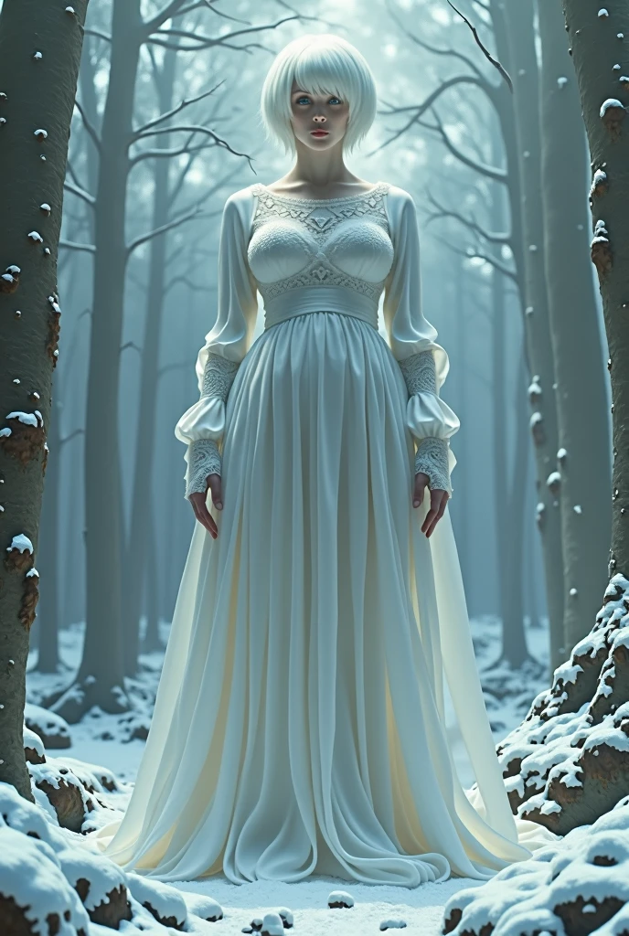 On the sixth day, Snowflake( short hair woman) It measured 18 meters. The situation was becoming increasingly difficult., y Snowflake, who at first had wanted to be tall, She began to feel overwhelmed by her enormous size and the side effects of the elixir..
the hips, butt and breasts were huge G cup breasts