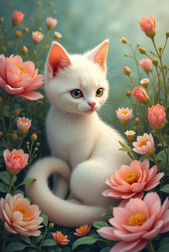 Flower cat