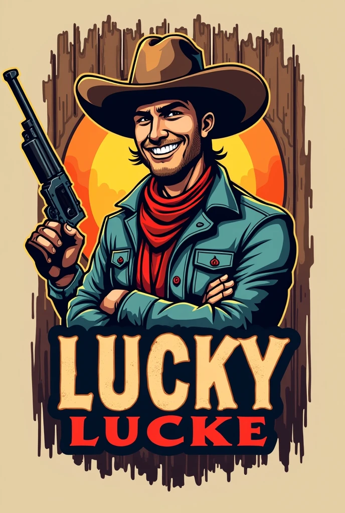 Creer moi un logo attirant pour mon stand de tir a pistolets a orbeez qui s'appelle "Luucky LUCKE "