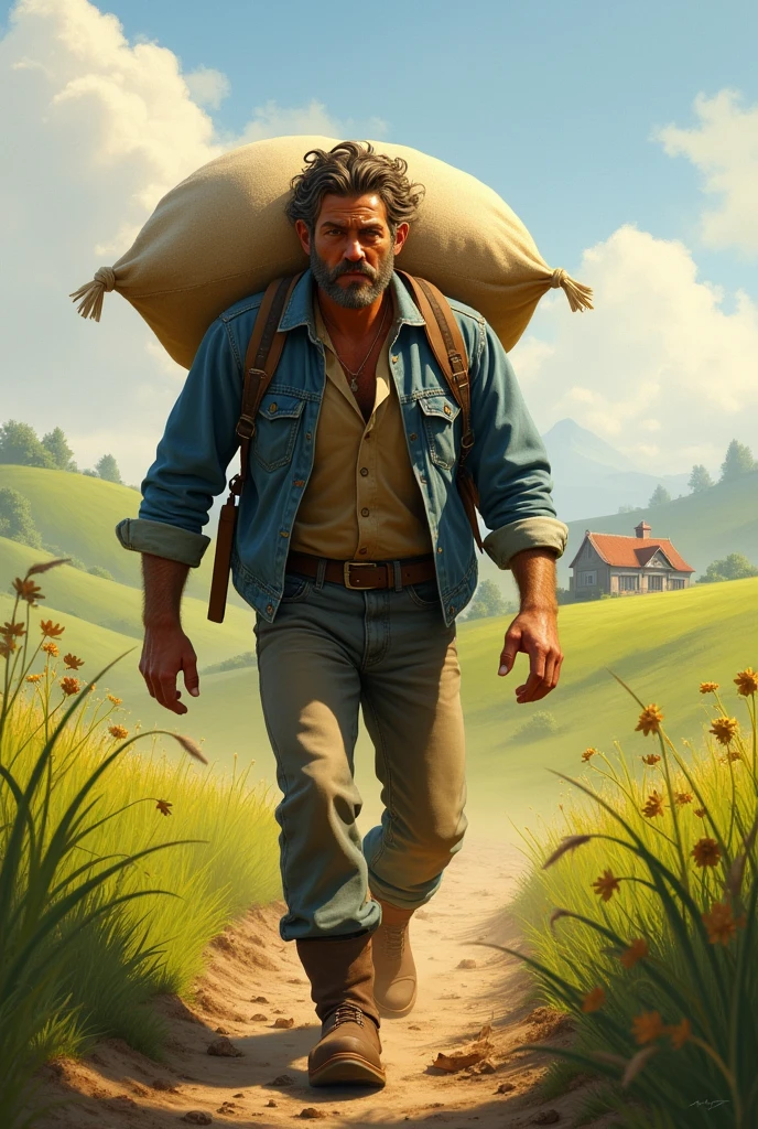 Jack carrying seeds