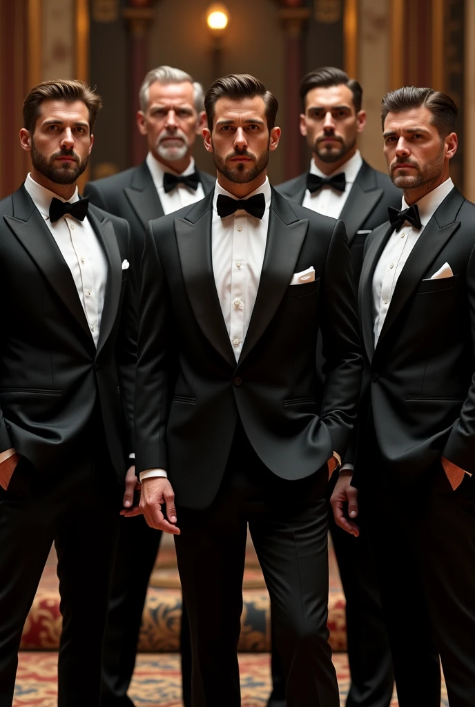 Group of men in tuxedo
