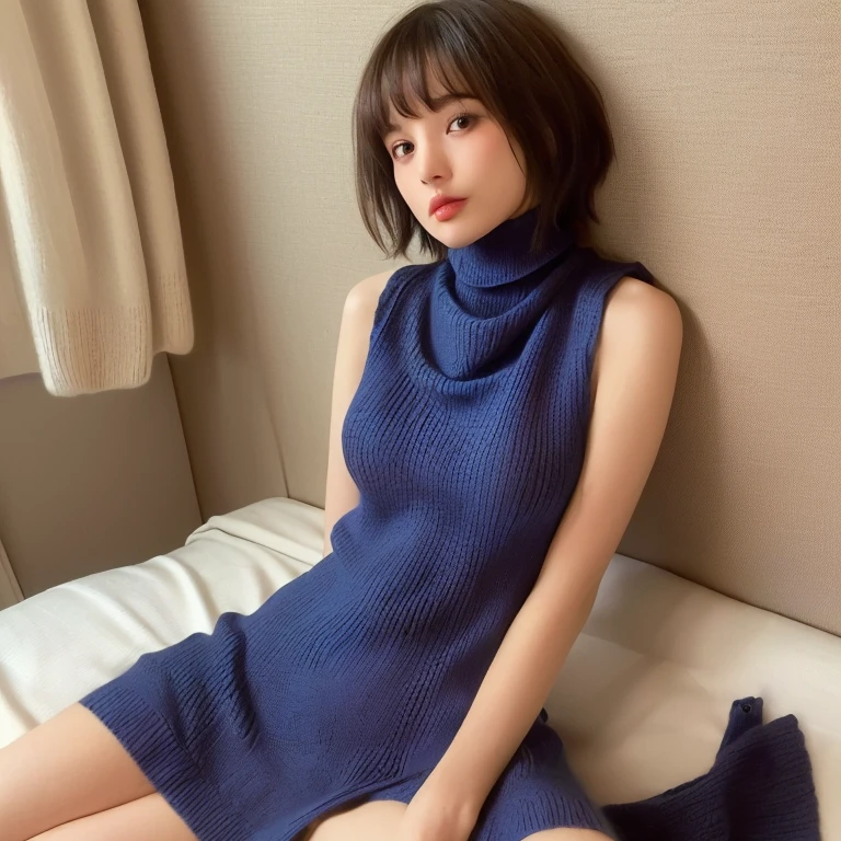 (((Sexy bust accent:1.75)))、(((Sexy Knee High:1.35)))、((((Sexy crotch accent:1.35)))、((((Spread your legs wide、Touching the thigh、There is a lot of pubic hair、large pointy breasts))))、((Boyfriend and girlfriend having sex in missionary position:1.5))、((Sexual pose:1.5))、((Spread legs POV:1.5))、、Browsing Caution、(Humans are biologically correct、reference) 、 lose extra limbsslim limbsextra numbersmutated hands and finger fusionfingersslim bad handslong necklong body anatomybad deformationbad deformation no extra breasts、Not Futanari、(Highest quality、Tabletop、8k、Best image quality、Award-winning works)、(Young girl:1.5)、(Perfect Sleeveless Turtleneck Knit Sweater Dress:1.5)、(short hair:1.1)、(very young'Face:1.5)、The biggest smile looks at me、(Huge breasts:2)、Exactly、(Accentuate your body lines:1.2)、Low length、(Glamorous Body:1.2)、(Chubby body type:1.2)、(Beautiful park background with strong blur:1.1)、The most natural and perfect beauty park、A perfectly maintained park、Standing Elegantly、A refreshing view、Natural Makeup、Ultra-high definition beauty face、(Ultra High Resolution Perfect Teeth:1.1)、Ultra HD Hair、Ultra-high definition sparkling eyes、(Ultra-high resolution glossy skin:1.1)、Ultra-high quality glossy lips、(Accurate anatomy:1.1)、(very bright and vivid:1.3)、(Bright and beautiful skin:1.3)