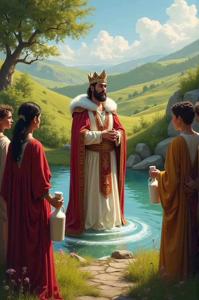 A king said to his subjects that tomorrow I will bathe in a pond, all of you pour milk in that pond