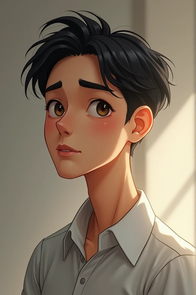 short hair gentle man