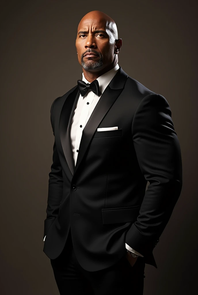 Dwayne johnson in tuxedo