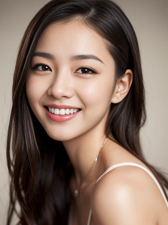 1 female, Dream Background, (Highly detailed body, Highly detailed face, Highest quality:1.4), (20-year-old woman), View your viewers, Toothy smile, I can't see her hands, (Very long layered hair:1.2), (Her thighs are very beautiful:1.3), (8,000 people:1.5), (Wonderful men'My shirt:1.3), (Skin Radiance:1.3), (Huge breasts:1.3), The most beautiful women in Korea, Beautiful bridges, panties,