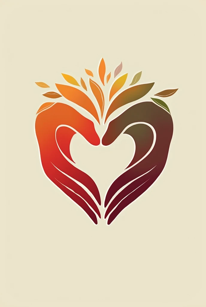 A name for a Charitable foundation named " Heart & Hand " aesthetic vibes and creative look Red and greenish touch . Texts in English. Name of the organisation up or down