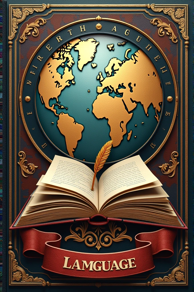Language subject notebook cover