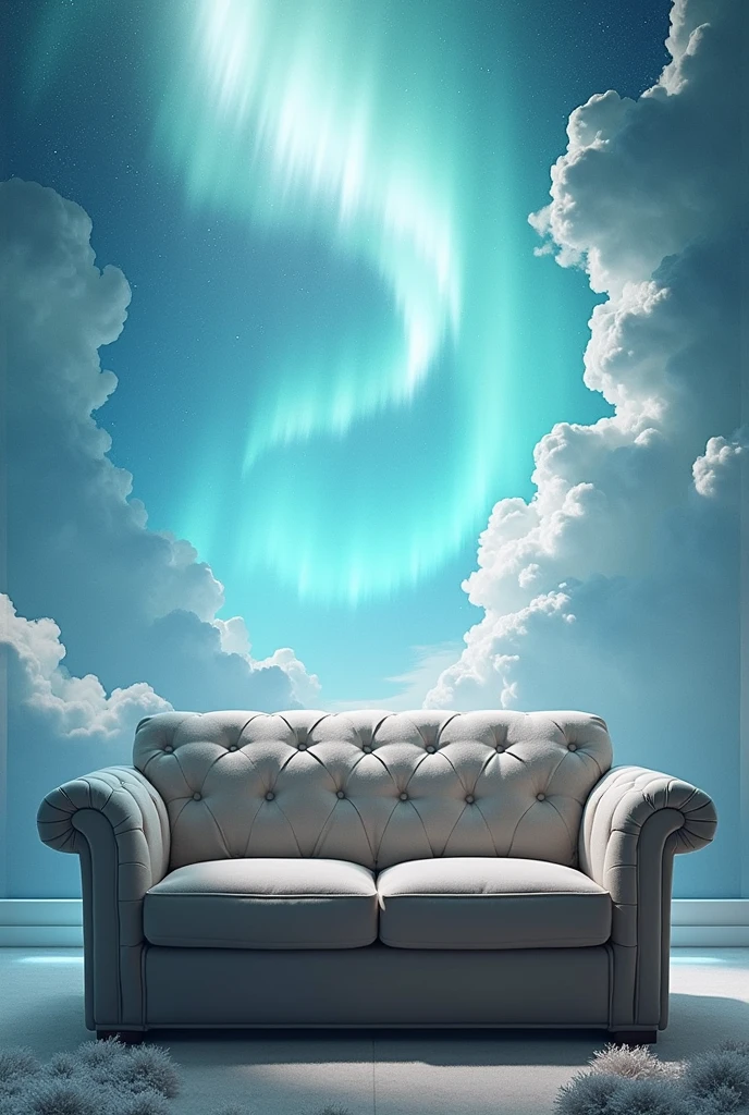 Sofa with beautiful background animation