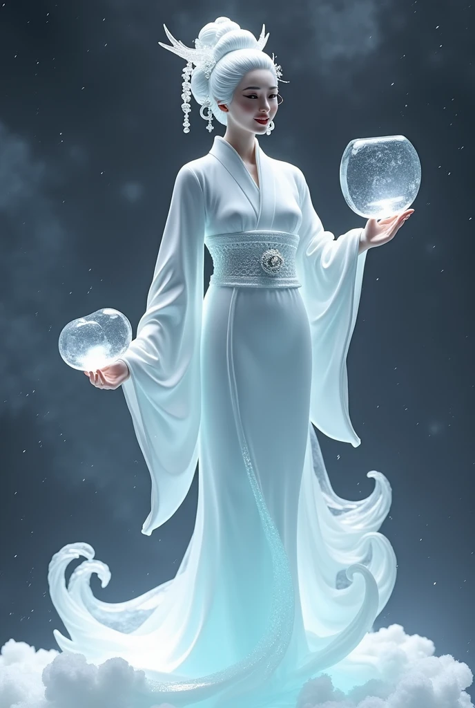 (Ice Sculpture:1.4),Movie Angle,(fan bingbing,  Ice Sculpture女孩,Anatomically correct,Full Body Love,杰作Ice Sculpture山茶花,Representative Works Hanfu,Smile,Sexy,全身Art,传统Art,Art,女王Art,令人惊叹的人体Art,Stunning Auditory Style,Traditional Japanese Girl,Japanese geisha, 日本Art品,Complete, 珠宝Art,全身Art style,Full body capture) 