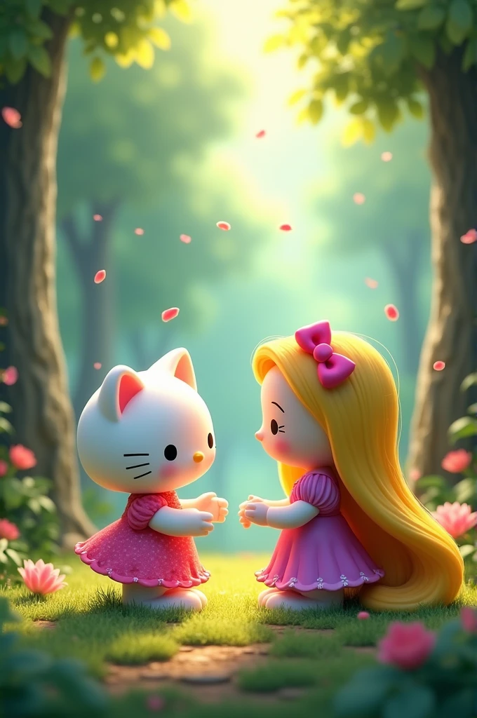 hello kitty e rapunzel disney