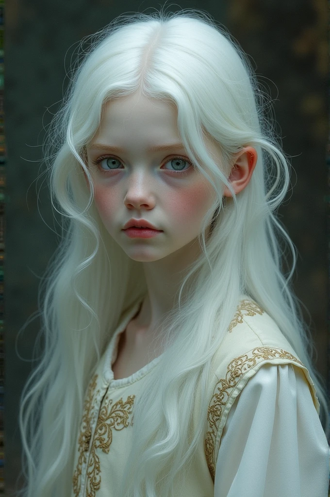 Albino girl, from the Middle Ages