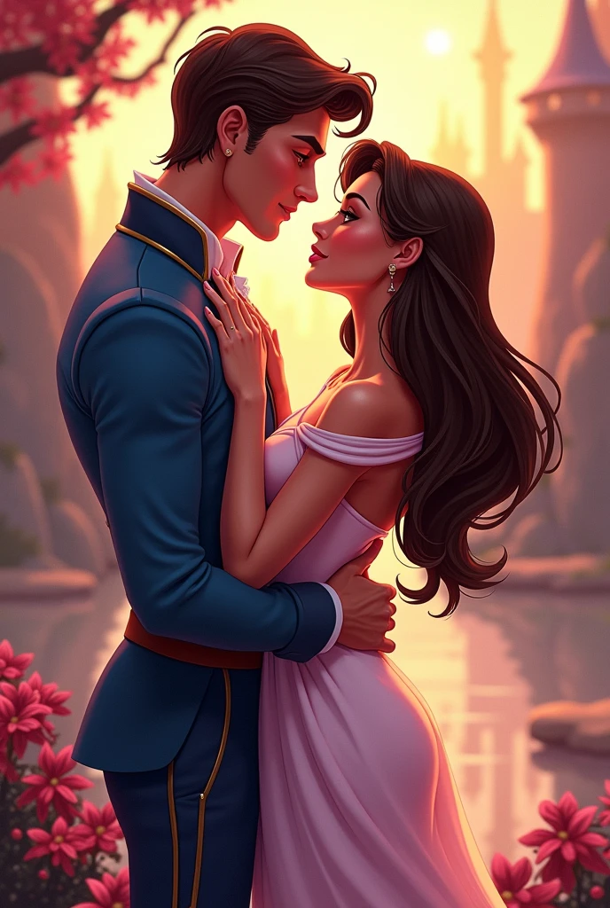 Um casal da Disney sexy em cartoon