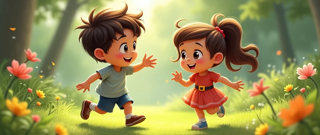 দুইটা ছেলে আর মেয়ে