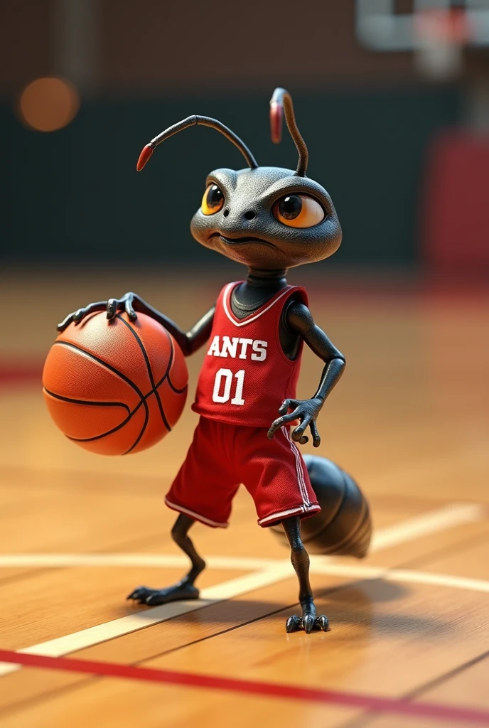 Basketball ant that his shirt says ants