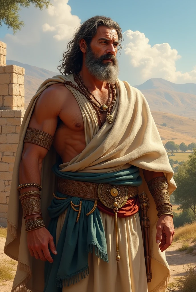 Biblical character Judah adult with appearance 3 and age 