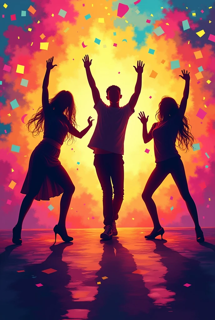 Create a colorful poster inviting all G12 SHS students to dance in our PEH 3 class to promote personality development, confidence and positive emotions.
(Shadow art)
(Use engaging words)
Make it more like it's made by 1 human