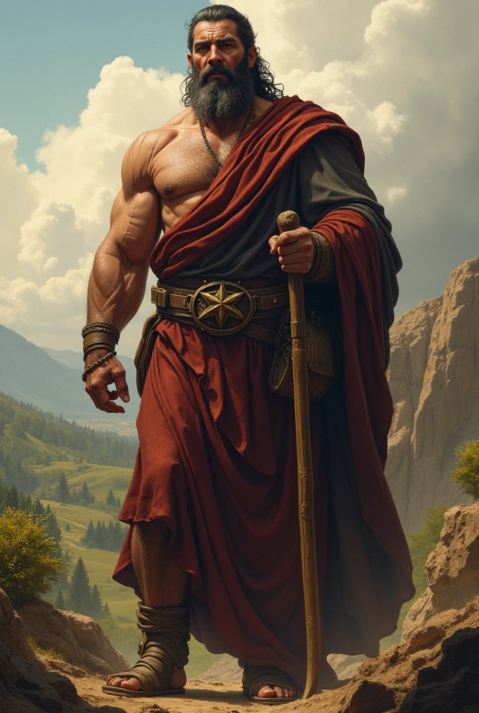 Biblical character Naphtali adult with appearance 3 and age