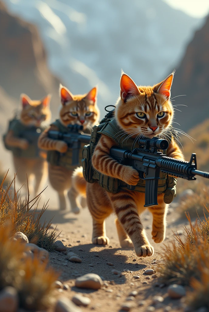 Cat army drass with sniper