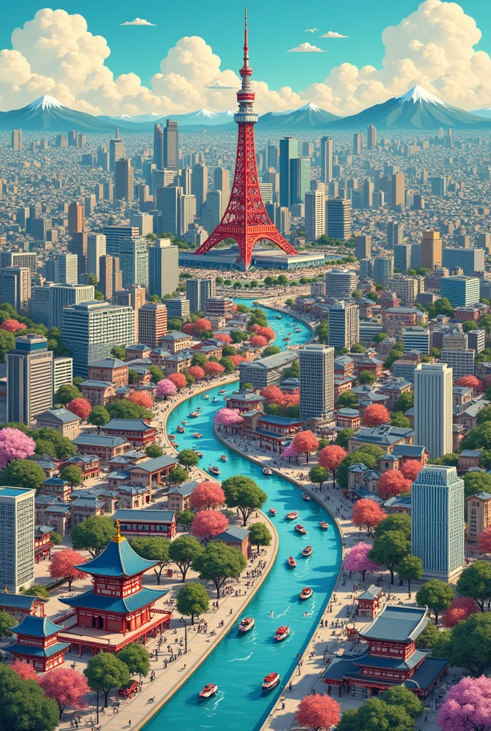 Map Japan tokyo