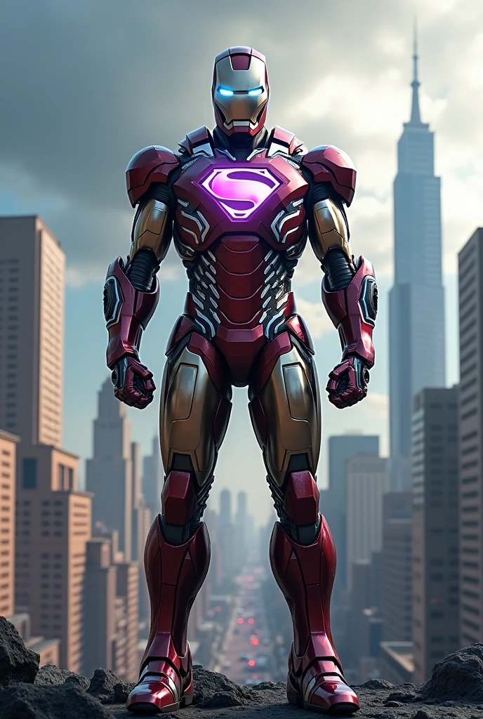 Iron man and super man suit combination