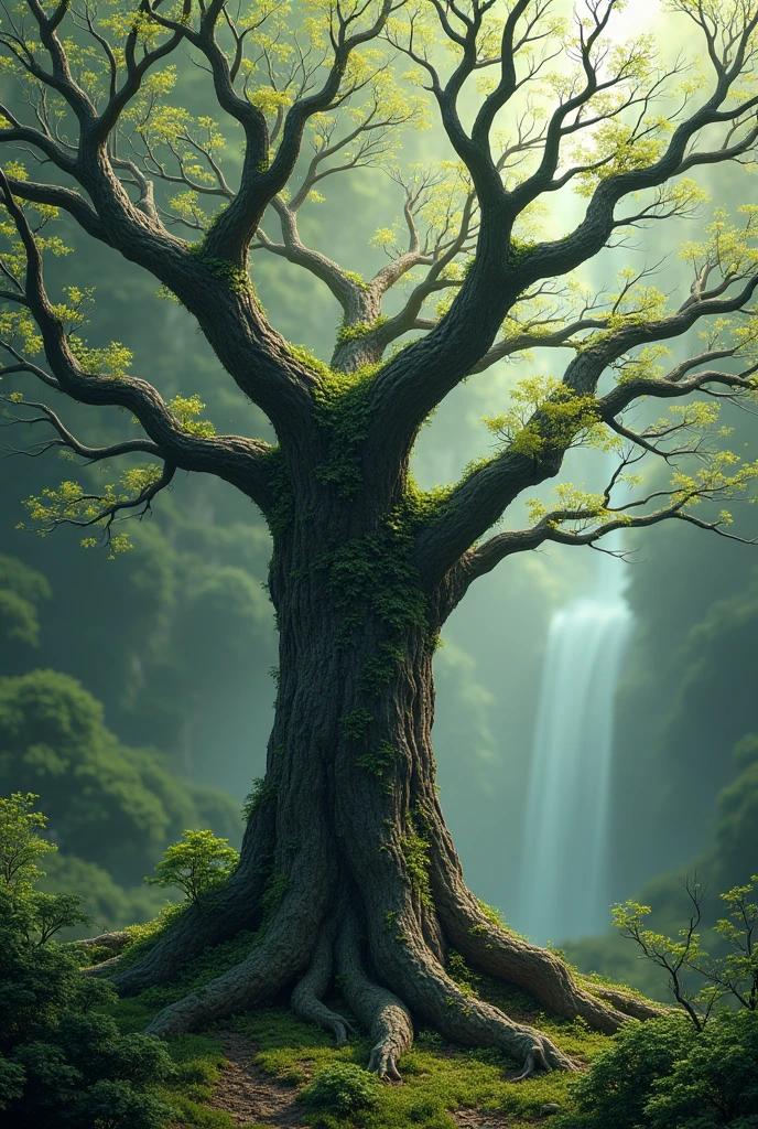 Tree that was dead for long time after a period of time it is reviving itself again.