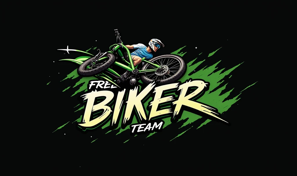 
a colorful dynamic freestyle biker team logo for WERO BIKES, racing style font, distinctive stunt bicycle logo, extreme sports, bold colors, high energy, dynamic composition, artistically rendered, vibrant, striking, visually captivating, professional design, digitally painted, masterpiece, best quality, 4k, ultra-detail