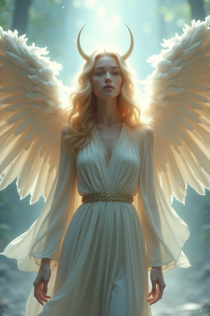 Create the angel Azazel for a twich profile picture without the horns 