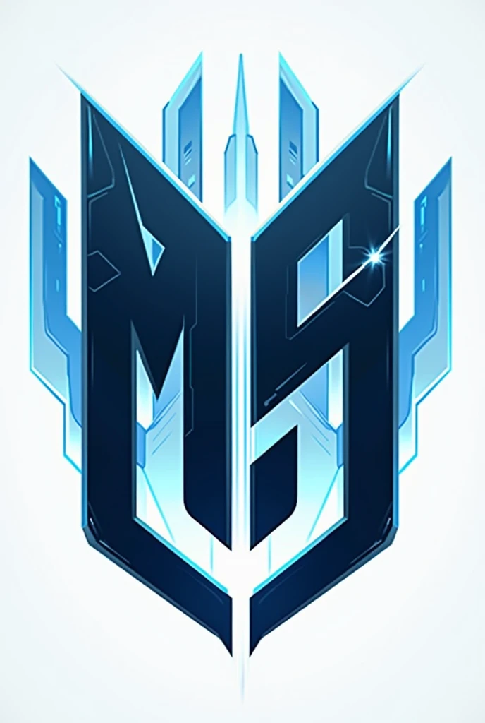 "I’m seeking a top-tier eSports logo featuring the letters 'MS' with a striking and modern design. The logo should integrate sky blue and black in a high-contrast, visually engaging way. Aim for a design that embodies speed, precision, and power, using sharp, dynamic lines and bold geometric shapes. Incorporate subtle 3D effects or gradients to give the logo a futuristic, high-tech feel. The final design should be clean, versatile, and impactful, ensuring it stands out on digital platforms, gaming merchandise, and promotional materials."