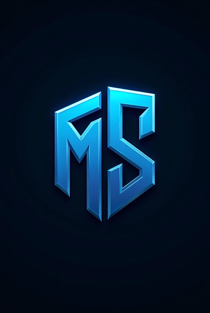 "I need a premium eSports logo that features the letters 'MS' with a bold, impactful design. The logo should utilize a color palette of vibrant sky blue and deep black for maximum contrast and visual appeal. The design should convey a sense of high energy and competitiveness with sleek, angular lines and cutting-edge geometric shapes. Incorporate modern elements such as subtle gradients or metallic finishes to enhance the futuristic feel. The logo must be versatile, maintaining its impact across various mediums, including digital screens, gaming gear, and promotional materials."