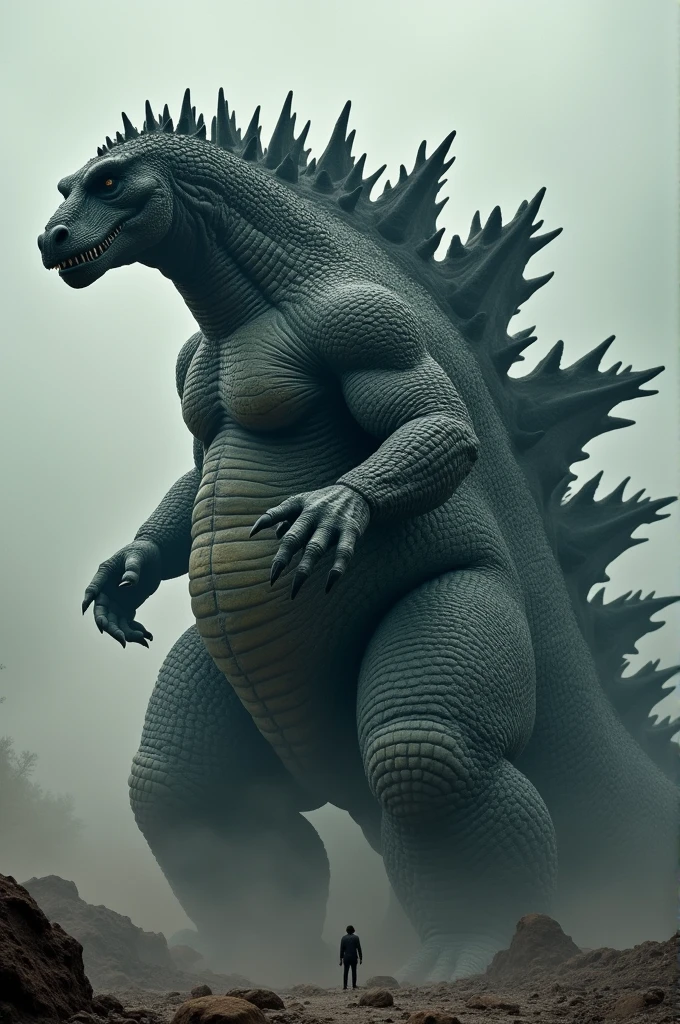 Godzilla with a massive penis