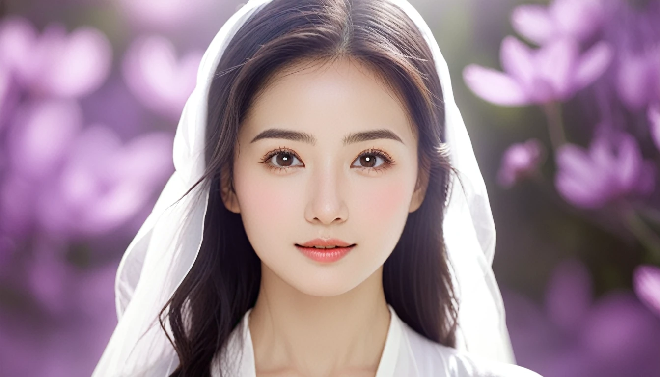 A beautiful woman with a healing, lovable aura