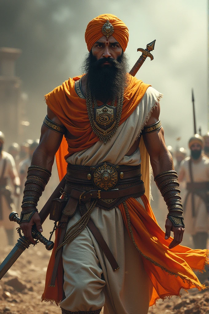 Sikh warrior fighting