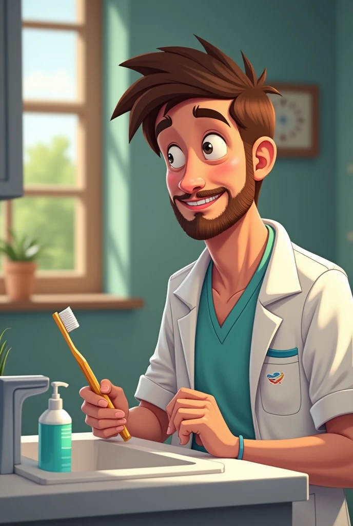 John learned his lesson. From that day on, he never forgot to brush his teeth again, no matter how tired he was or how many sweets he had eaten. he knew that, to keep your teeth healthy and avoid another toothache, the toothbrush and toothpaste would be your new best friends.