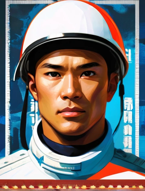 Self-Defense Forces、White clothes、white camouflage pattern、1 person、male、Poster、cooked rice、