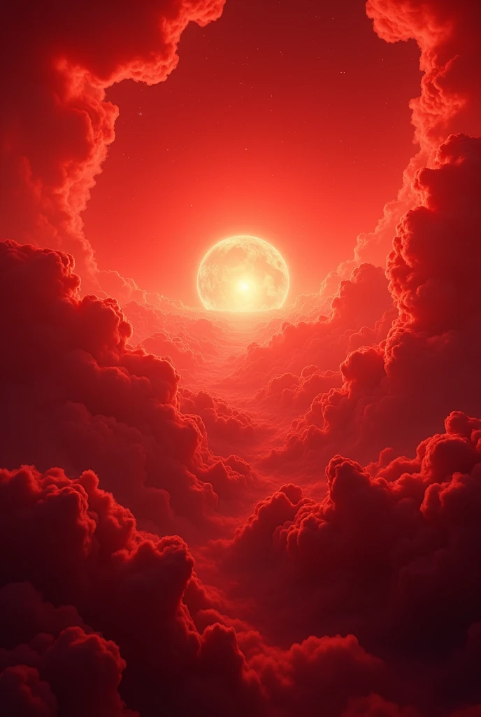 Create an image with a red universe without anyone in it make it youtube ratio