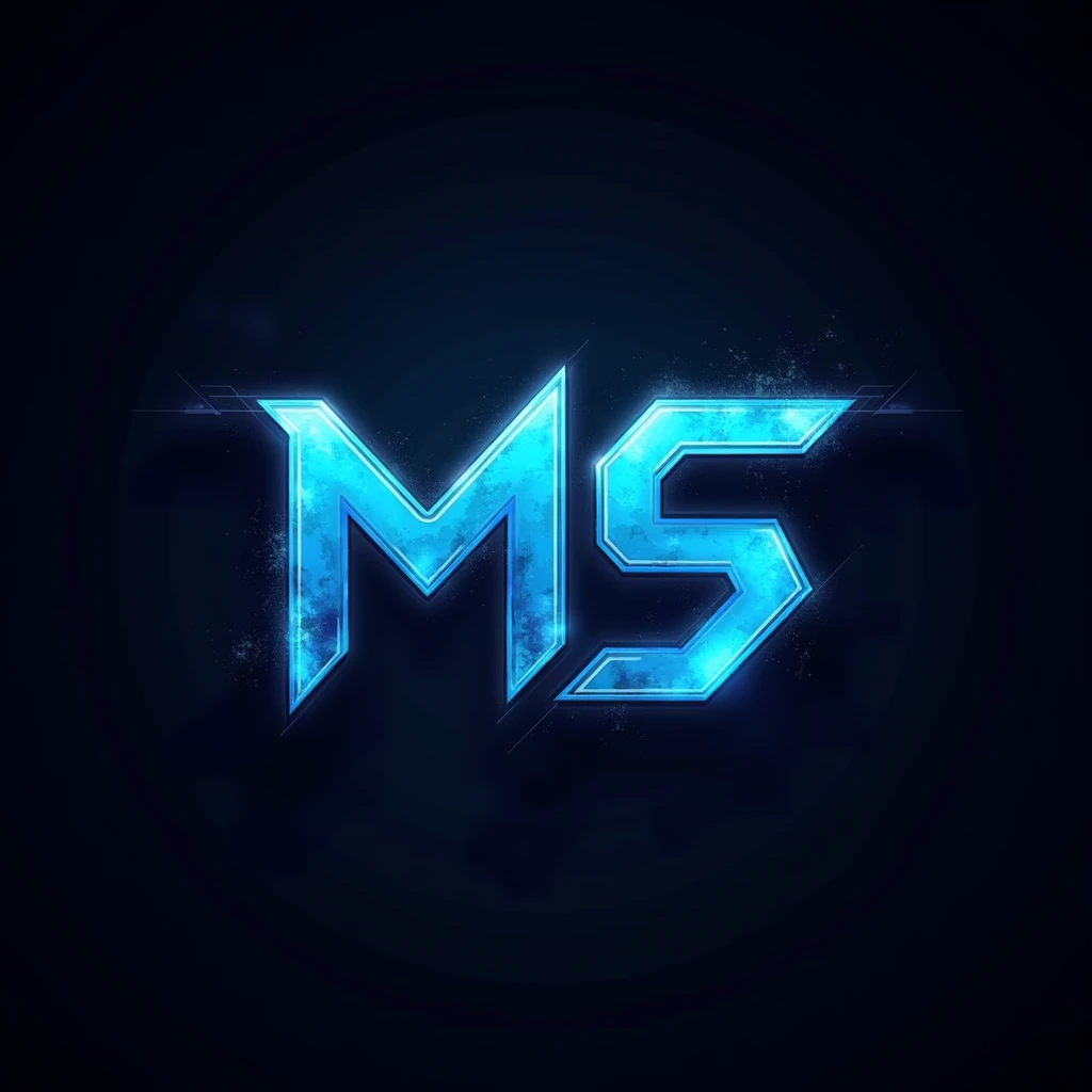 "I require a groundbreaking eSports logo featuring the letters 'MS' that redefines excellence in gaming branding. This design should seamlessly blend an electrifying sky blue with an opulent black for an unparalleled contrast. The logo should incorporate advanced, multilayered design elements, including dynamic, fractal-like lines and intricate, high-resolution textures that evoke a sense of superior technology and innovation. Integrate sophisticated visual effects such as animated or holographic elements, and consider incorporating 3D depth or interactive features for a truly immersive experience. Ensure the logo excels in both digital and print formats, making a powerful and lasting impression across all platforms. It should capture the essence of ultimate precision, futuristic allure, and unrivaled performance, setting a new standard in the eSports industry."