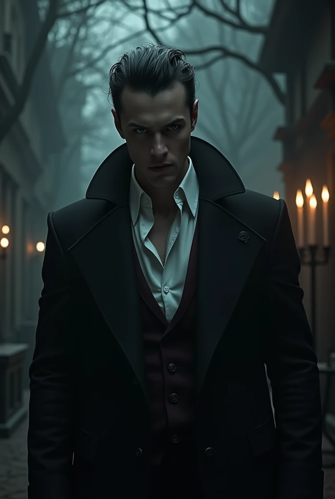 Vampire man, 30 years, dark