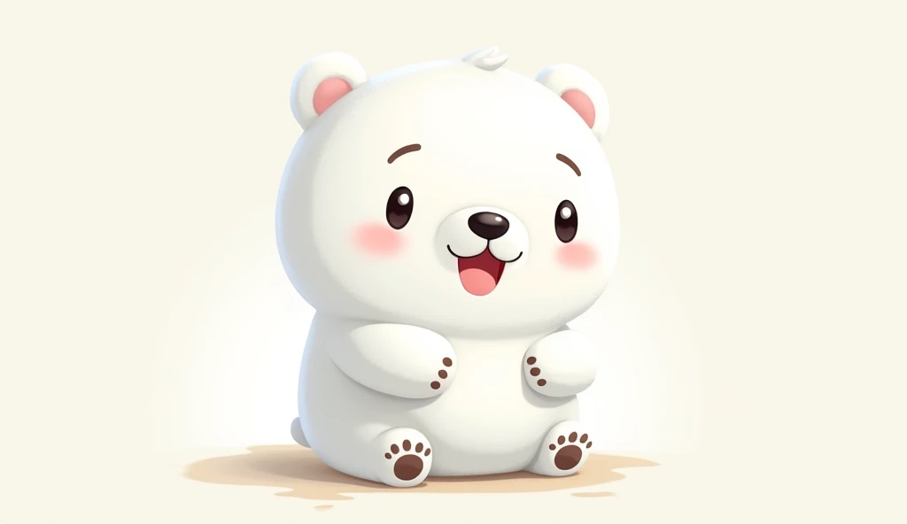 A cute polar bears character, chibi style, cute, exaggerated features, simplified, kawaii, super-deformed , Design the character with 20 different full-bodyposes, each showcasing different expression