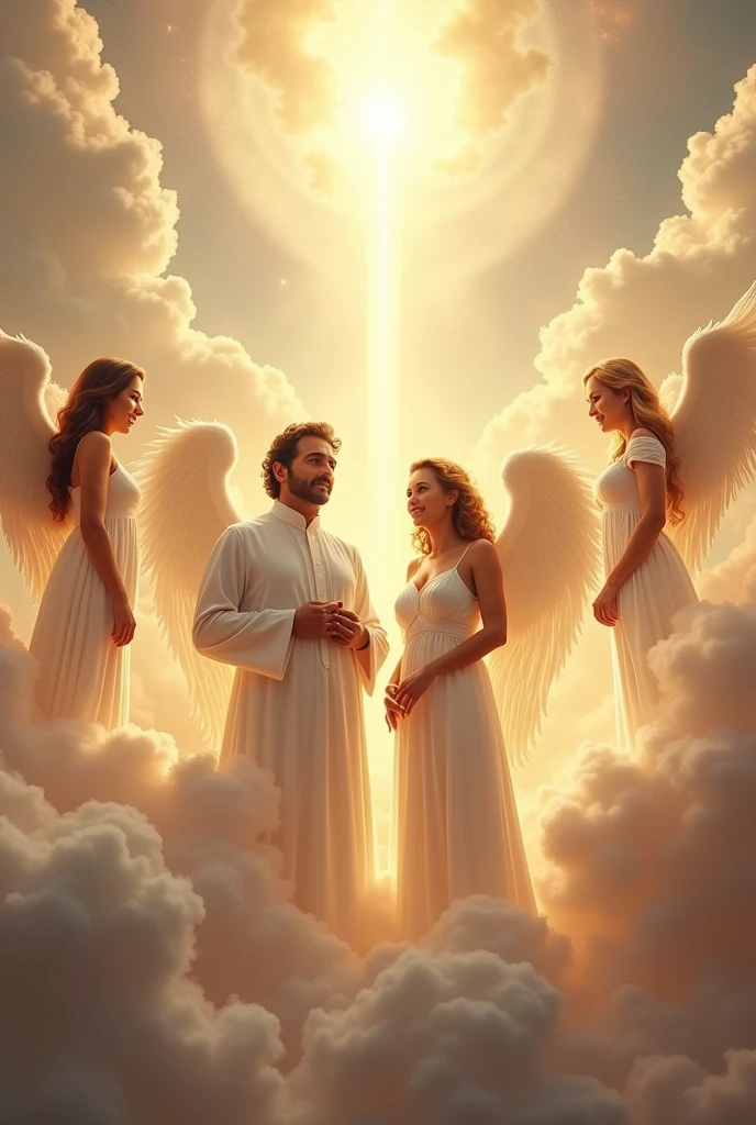 Silvio Santos and Gugu Liberato in heaven with the angels
