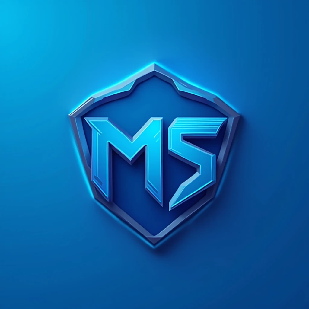 I need a revolutionary eSports logo with the letters 'MS' that stands out as a symbol of cutting-edge innovation and elite performance. Use a vibrant sky blue and intense black for a high-impact visual effect. The design should be sleek and futuristic, incorporating bold, angular shapes and a streamlined, aerodynamic look. Add sophisticated details such as a subtle metallic sheen or reflective surfaces to enhance the logo’s premium feel. Ensure it works exceptionally well across all formats, from digital interfaces to physical merchandise. The logo should exude a sense of unmatched excellence, competitive edge, and high-tech sophistication, setting a new benchmark in eSports branding."