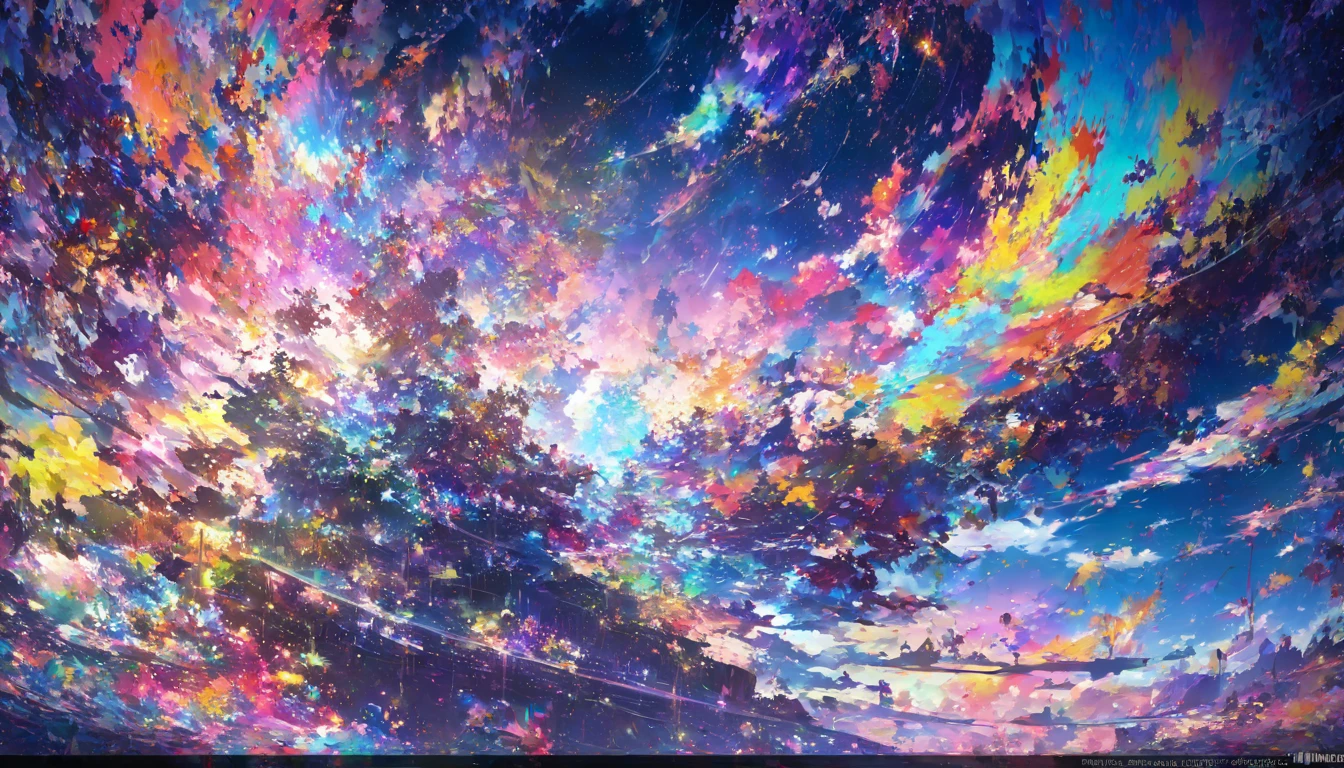 Close-up of a person holding a sword in front of a colorful background, anime art wallpaper 4k, anime art wallpaper 4k, Super colorful, anime abstract art, Dreamy psychedelic anime, Detailed anime art, Anime Style 4k, Anime Art Wallpapers 8K, Detailed digital anime art, Complex and gorgeous anime CGI style, Anime style digital art, By Yuumei