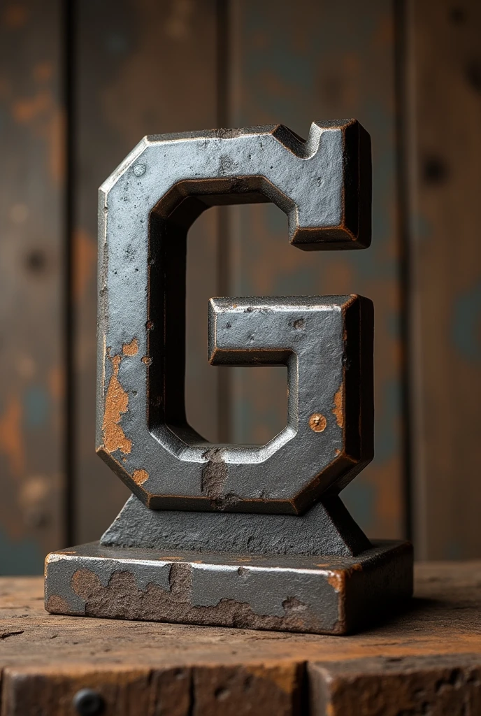 A branding iron combining the letter G and the letter M