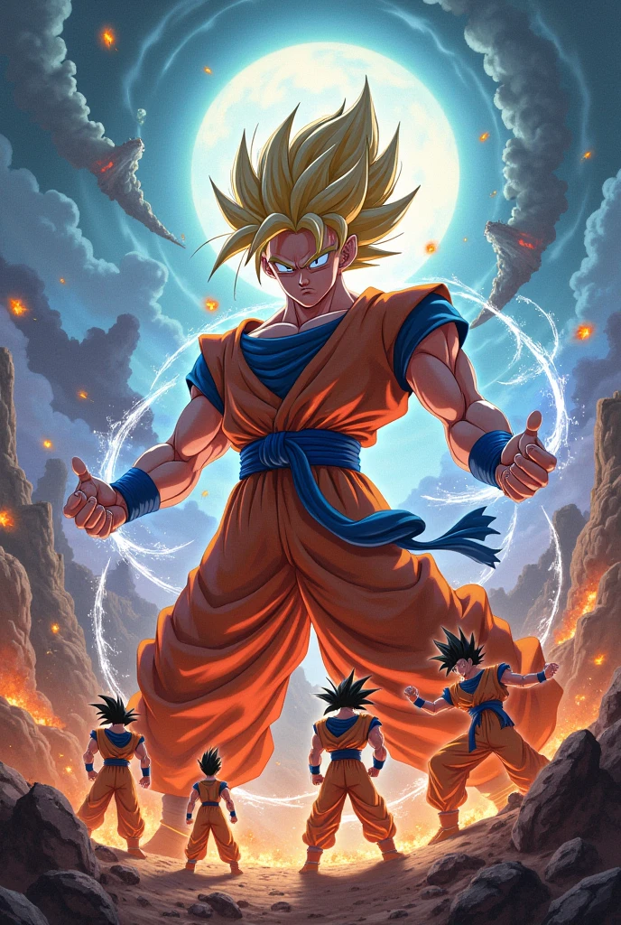 Dragon ball fanfic novel cover illustration 