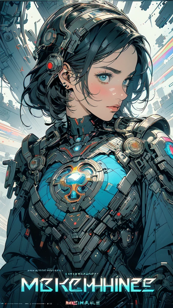 (((masterpiece, highest quality))),(((solo:1.2))),(((1girl:1.2))),32k wallpaper, very detailed, poster, vintage science fiction,(((((geometric cinematic movie poster))))), ((((bauhaus)))),(((abstract))),((((mid century modern)))),(((((portfolio))))),(((((Close-up))))),(((((bust up))))),((((more various angle)))),(((highlight))),(((complete. detailed face))),(((Extremely talented))),(((most complecated machine))),(((Overall colorfully))),((((((Absolutely simple background)))))),(((((detailed futuristic machine))))),(((Cleavage))),(((marvel super heroes))),(((rainbow color scheme)))